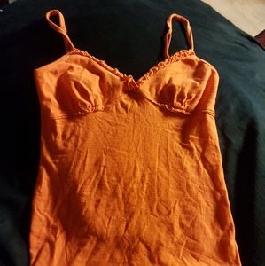cloud nine- orange camisole tank top.